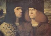 Giovanni Cariani Portrait of Two Young Men (mk05) china oil painting reproduction